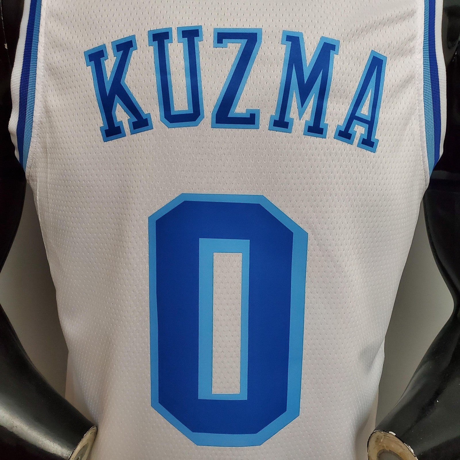 New Kuzma #0 Los Angeles Lakers White Nba Jersey Nike Connect Recognition