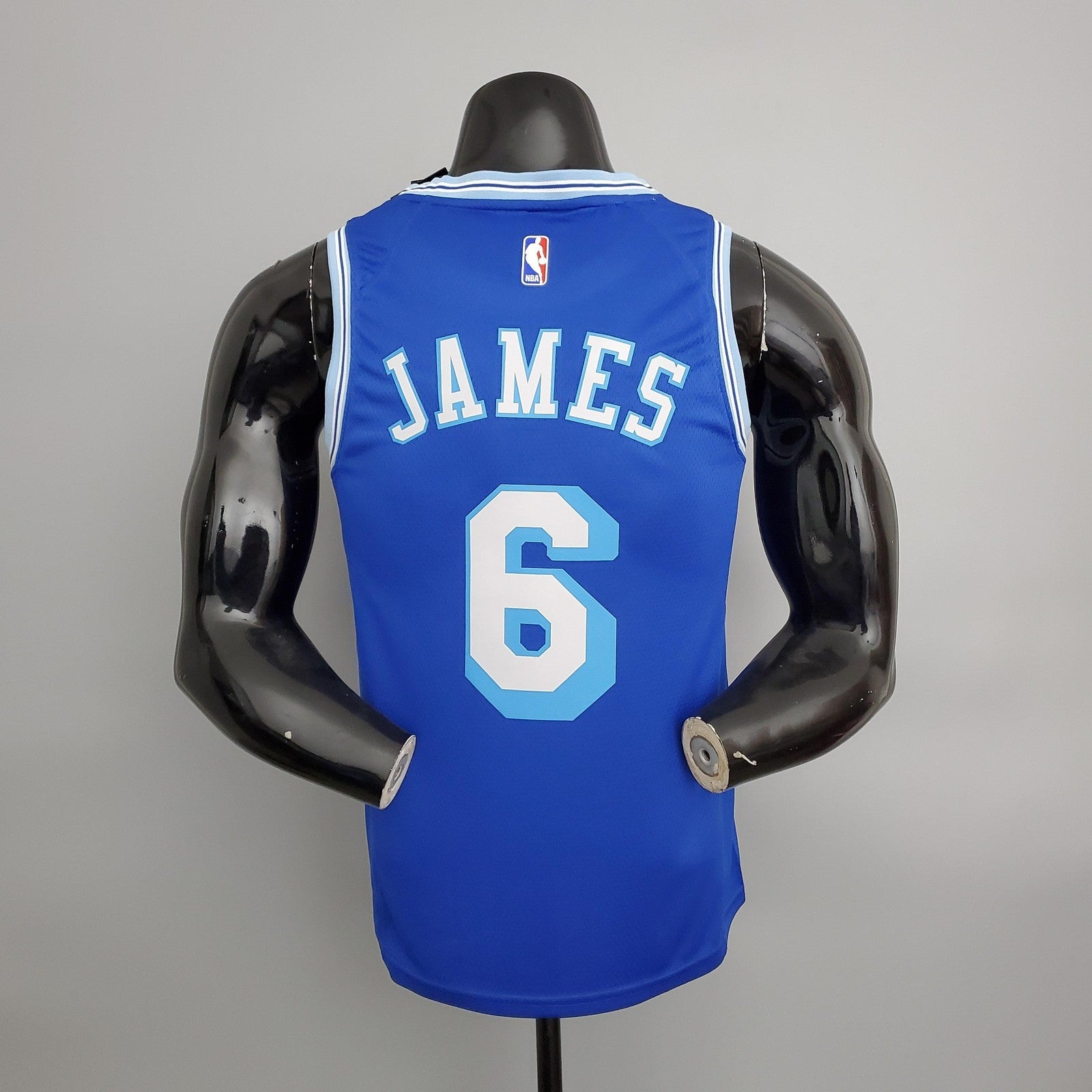 2021 James#6 Lakers Retro Blue Nba Jersey