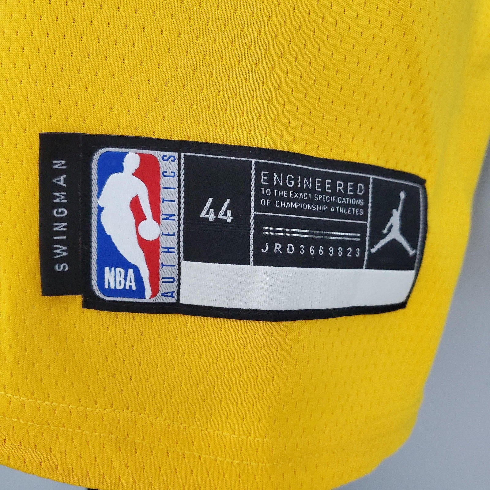 2021 Mithcell#45 Jazz Jordan Theme Yellow Nba Jersey