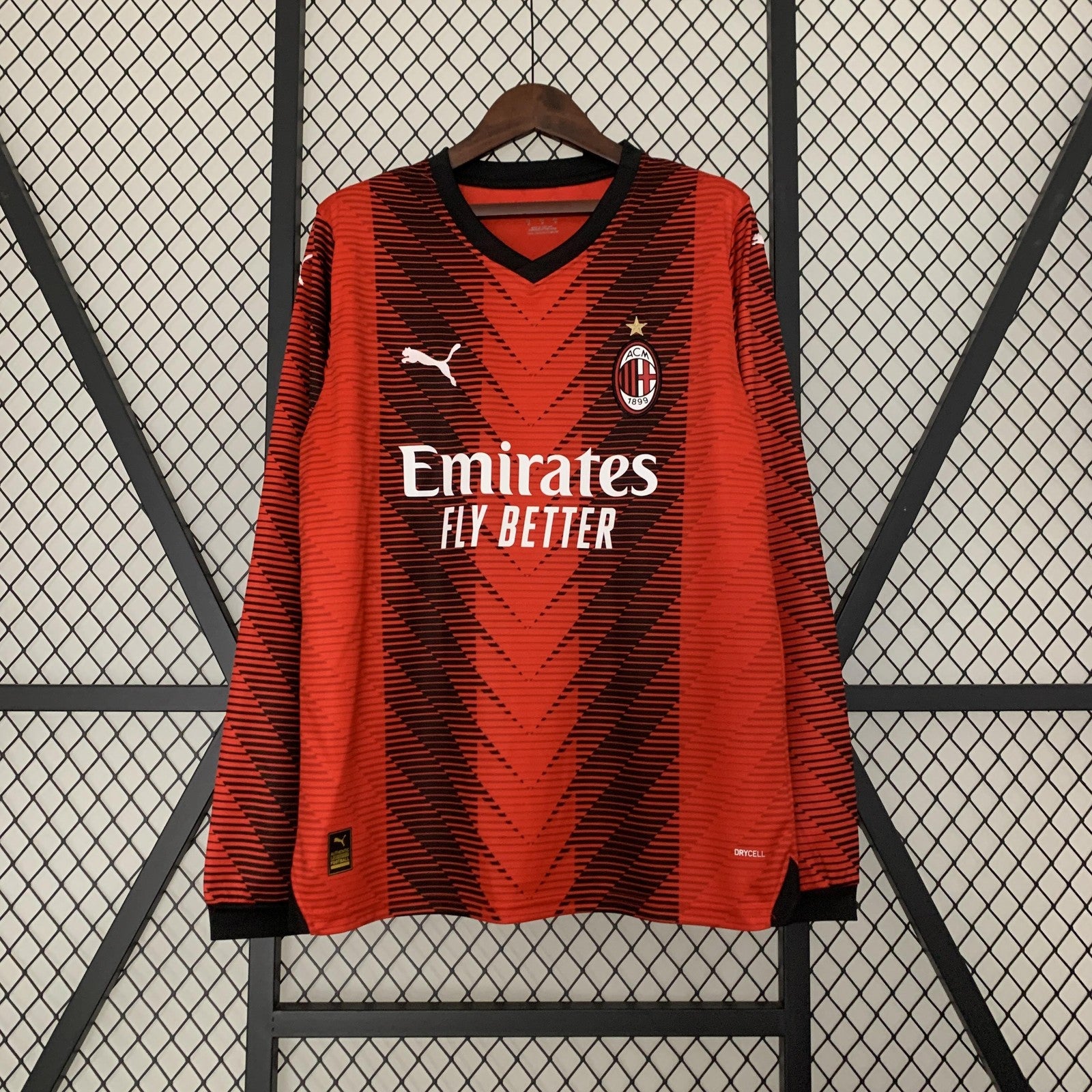 23 24 Long Sleeve Ac Milan Home