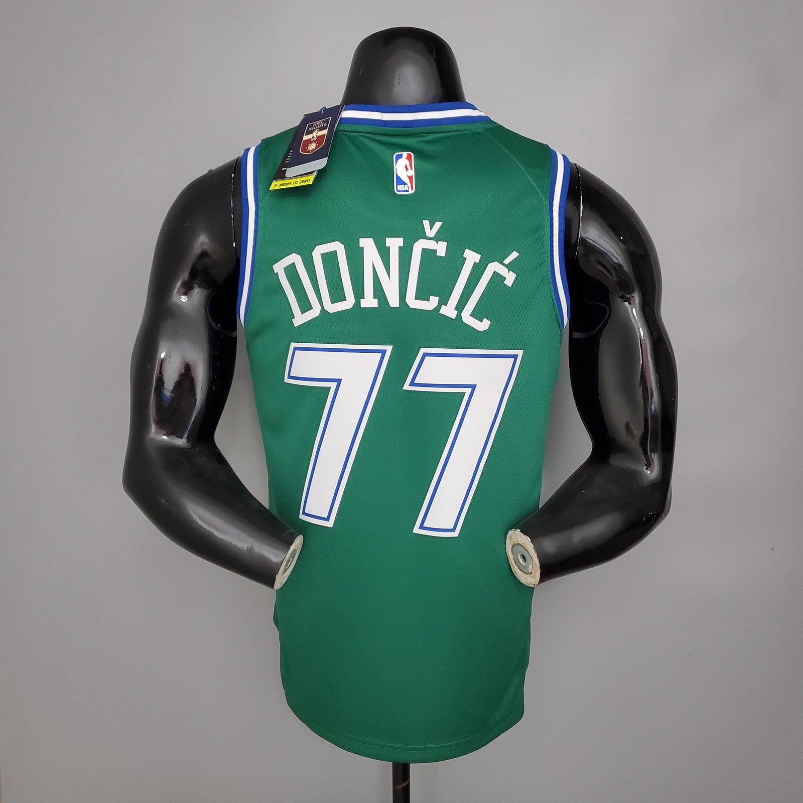 Dallas Mavericks Doncic#77 Lone Ranger Retro Green Nba Jersey