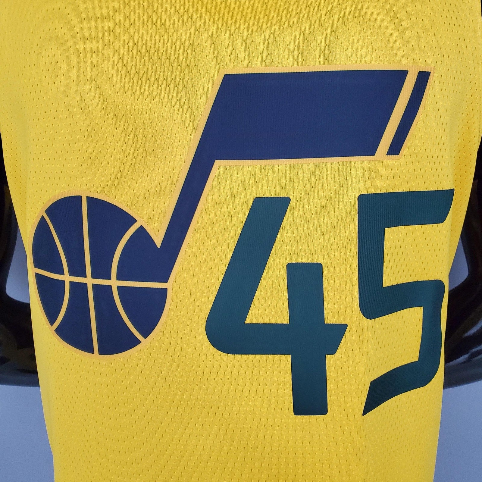 2021 Mithcell#45 Jazz Jordan Theme Yellow Nba Jersey