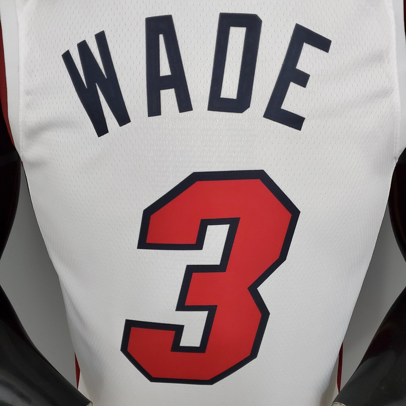Miami Heat Wade#3 White Nba Jersey