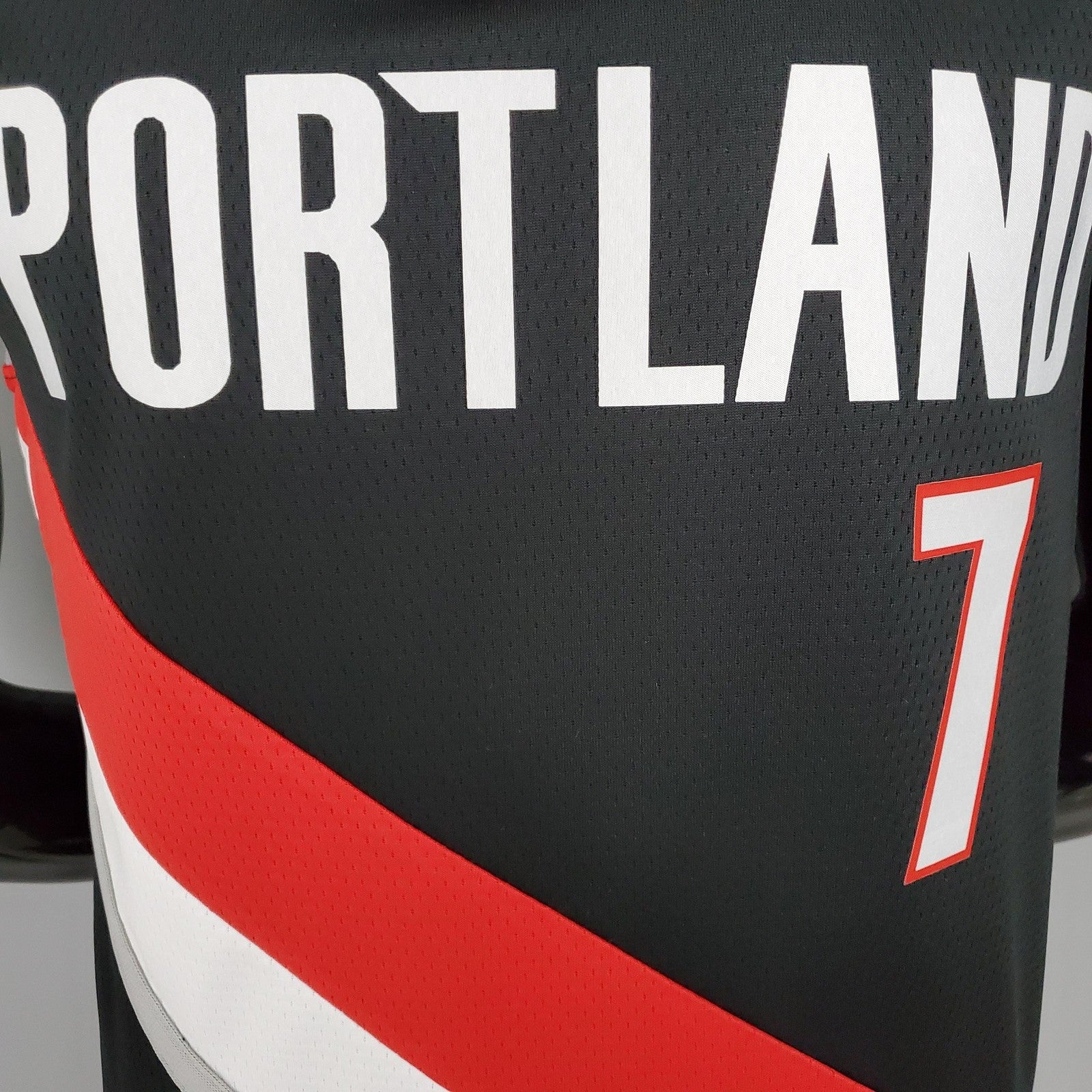 2021 Roy#7 Trail Blazers Home Black Nba Jersey