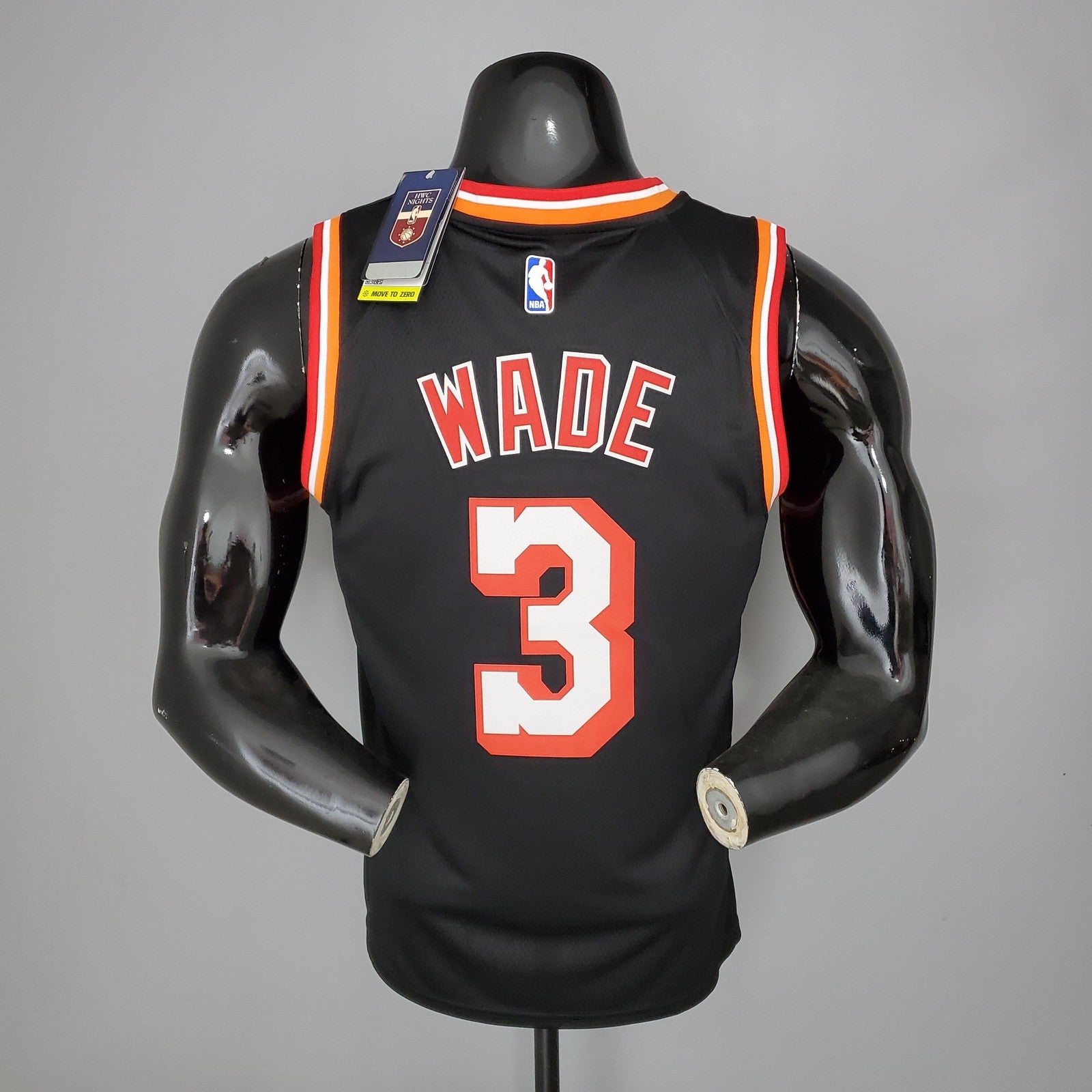 2018 Wade#3 Heat Retro Night Black Nba Jersey
