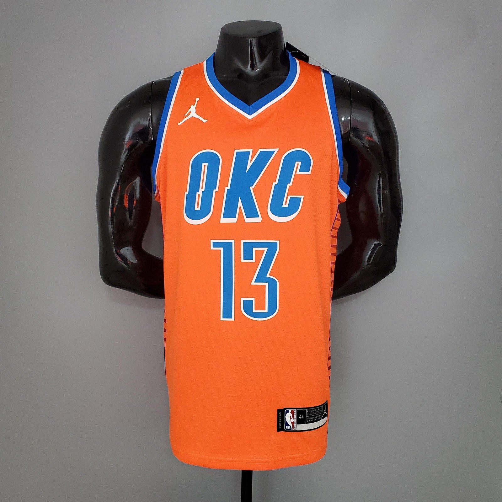 George#13 Thunder Jordan Orange Nba Jersey