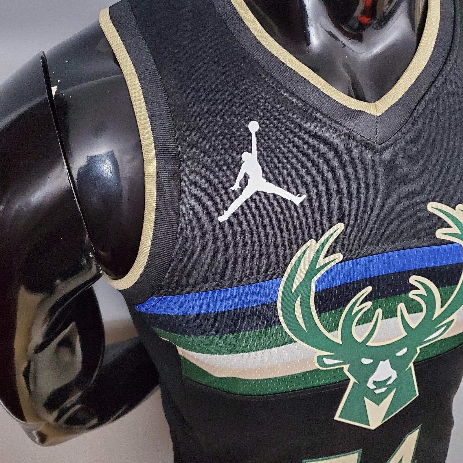 New Bucks Jordan Antetokounmpo #34 Theme Edition Black