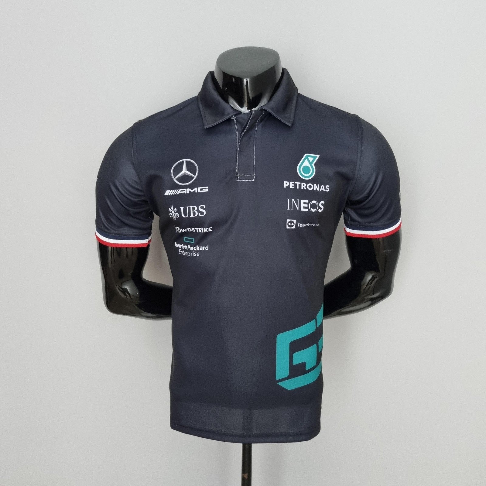 2022 F1 Formula One Mercedes Benz #63 Polo Black