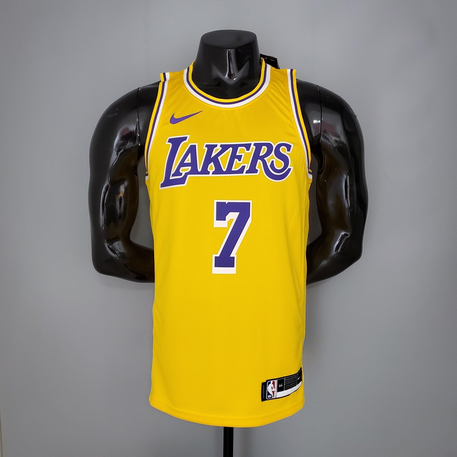 Anthony#7 Lakers Round Neck Yellow Nba Jersey