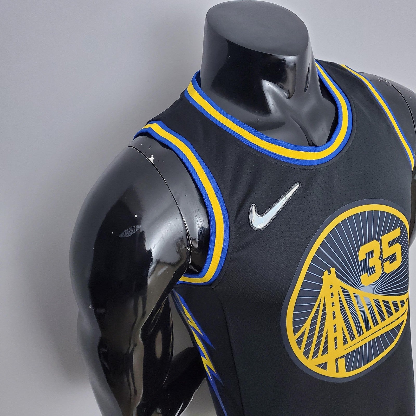 2022 Season Durant #35 Warriors City Edition Black Nba Jersey