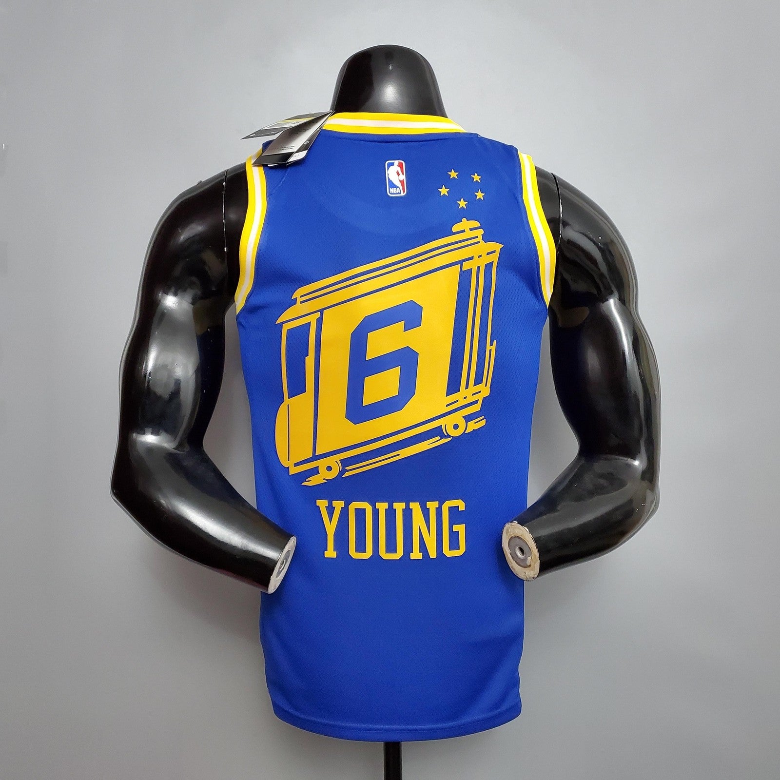 Tram Version Young#6 Golden State Warriors Blue Nba Jersey