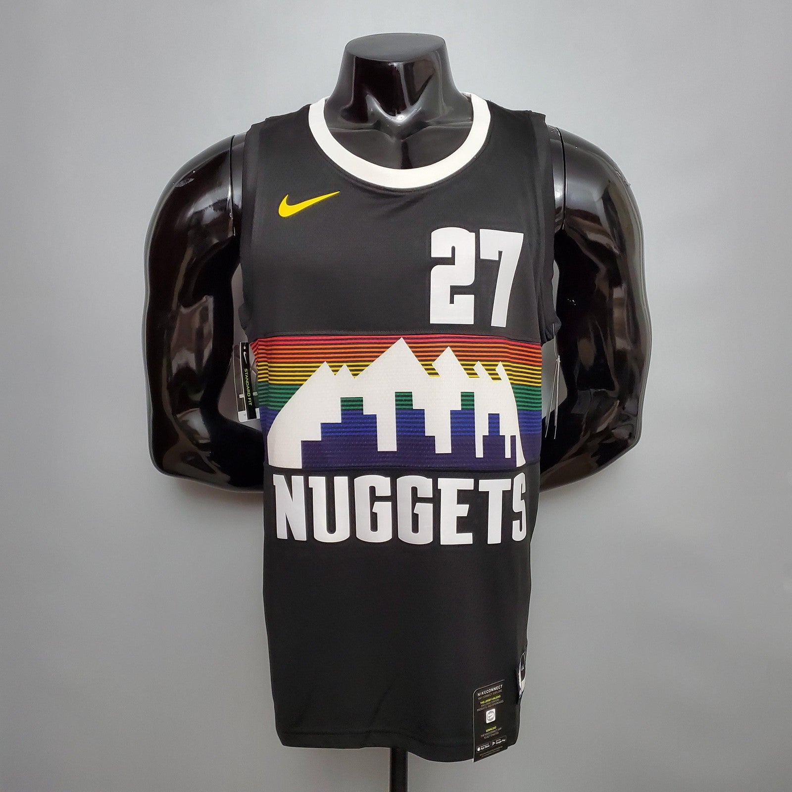 Murray#27 Nuggets City Edition Black Jersey Nike Connect Recognition