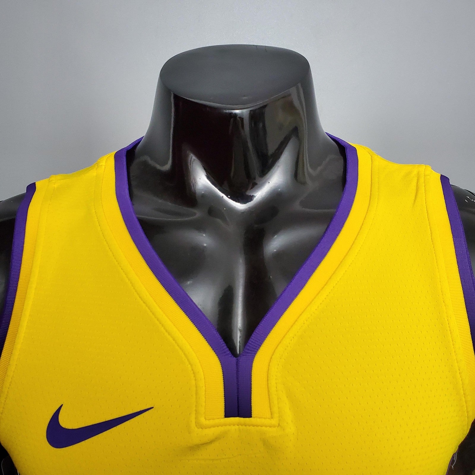 James #6 Lakers Yellow Nba Jersey Nike Connect Recognition