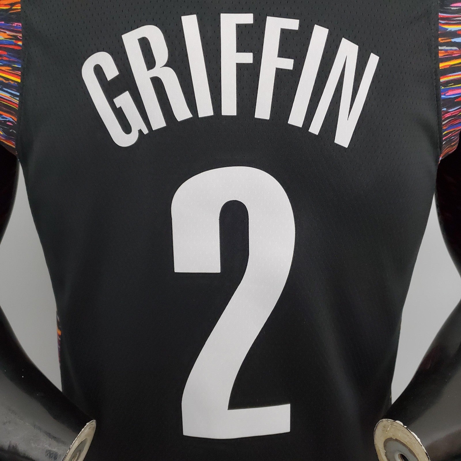 Griffin#2 Brooklyn Nets City Version Black Nba Jersey