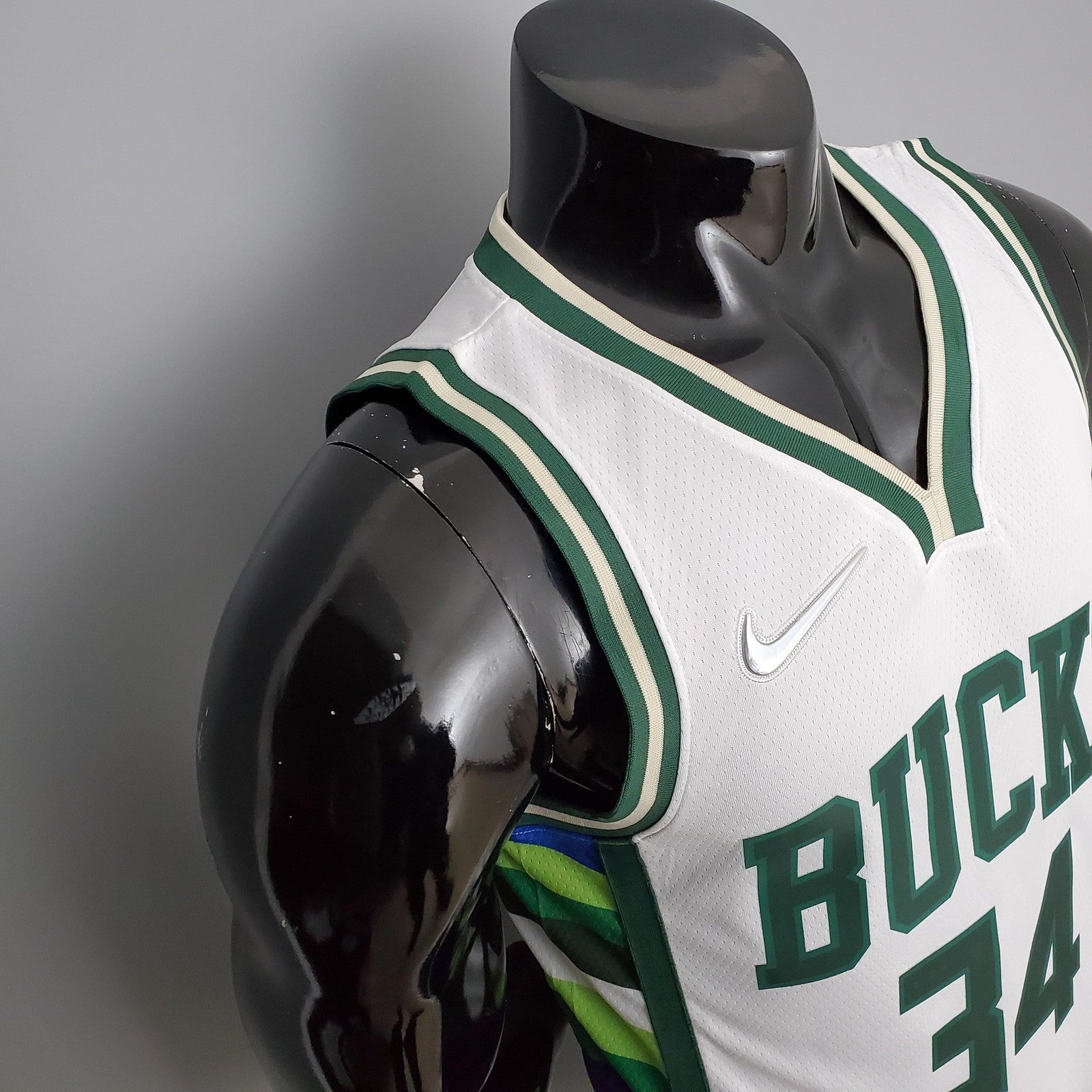 2022 Antetokounmpo#34 Bucks White Nba Jersey