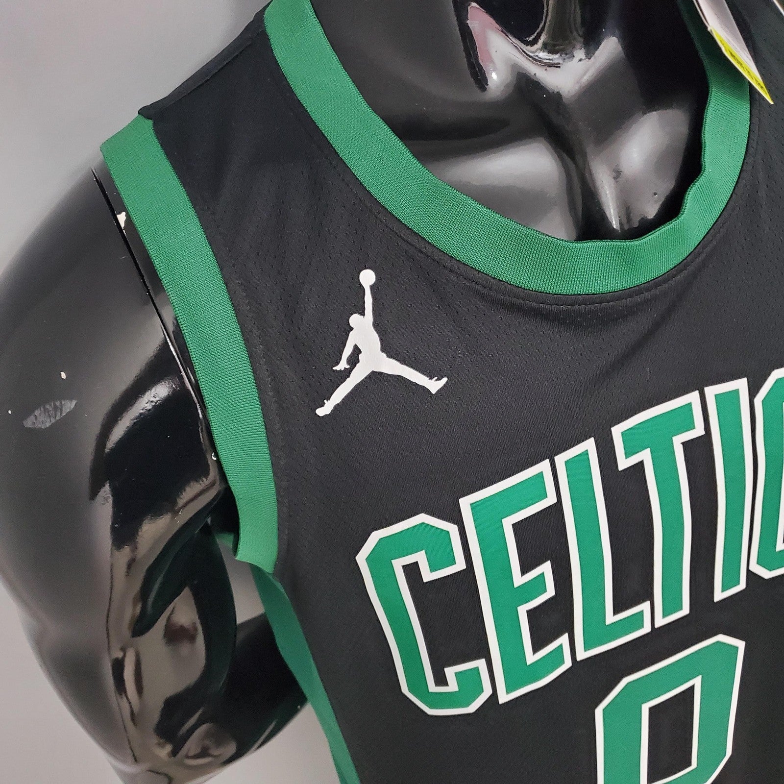 Tatum #0 Celtics White Jordan Theme Black Nba Jersey