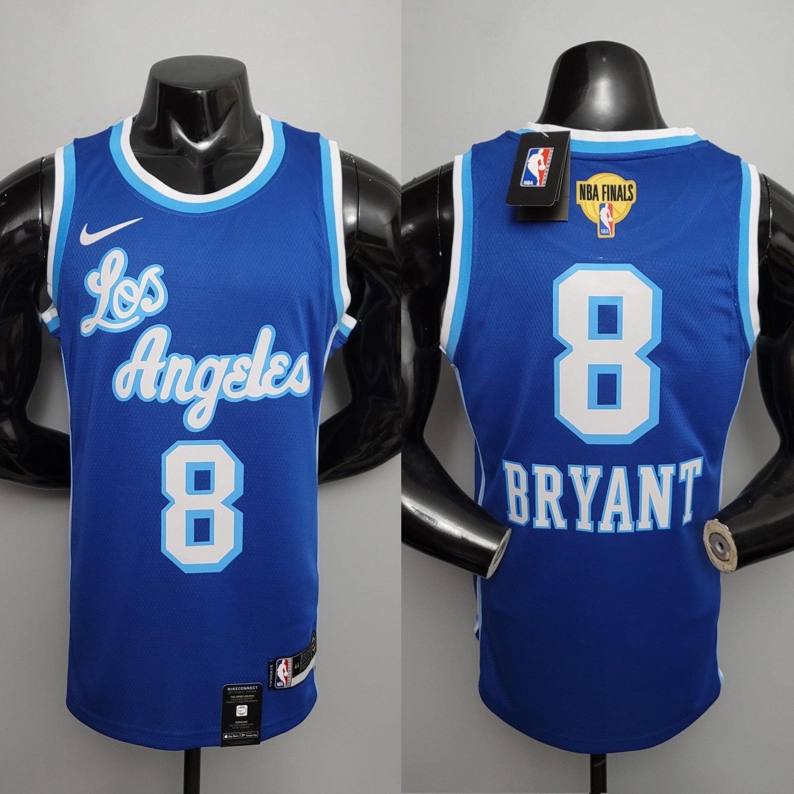 Retro Night Bryant #8 Los Angeles Lakers Black Nba Jersey Nike Connect Recognition 2
