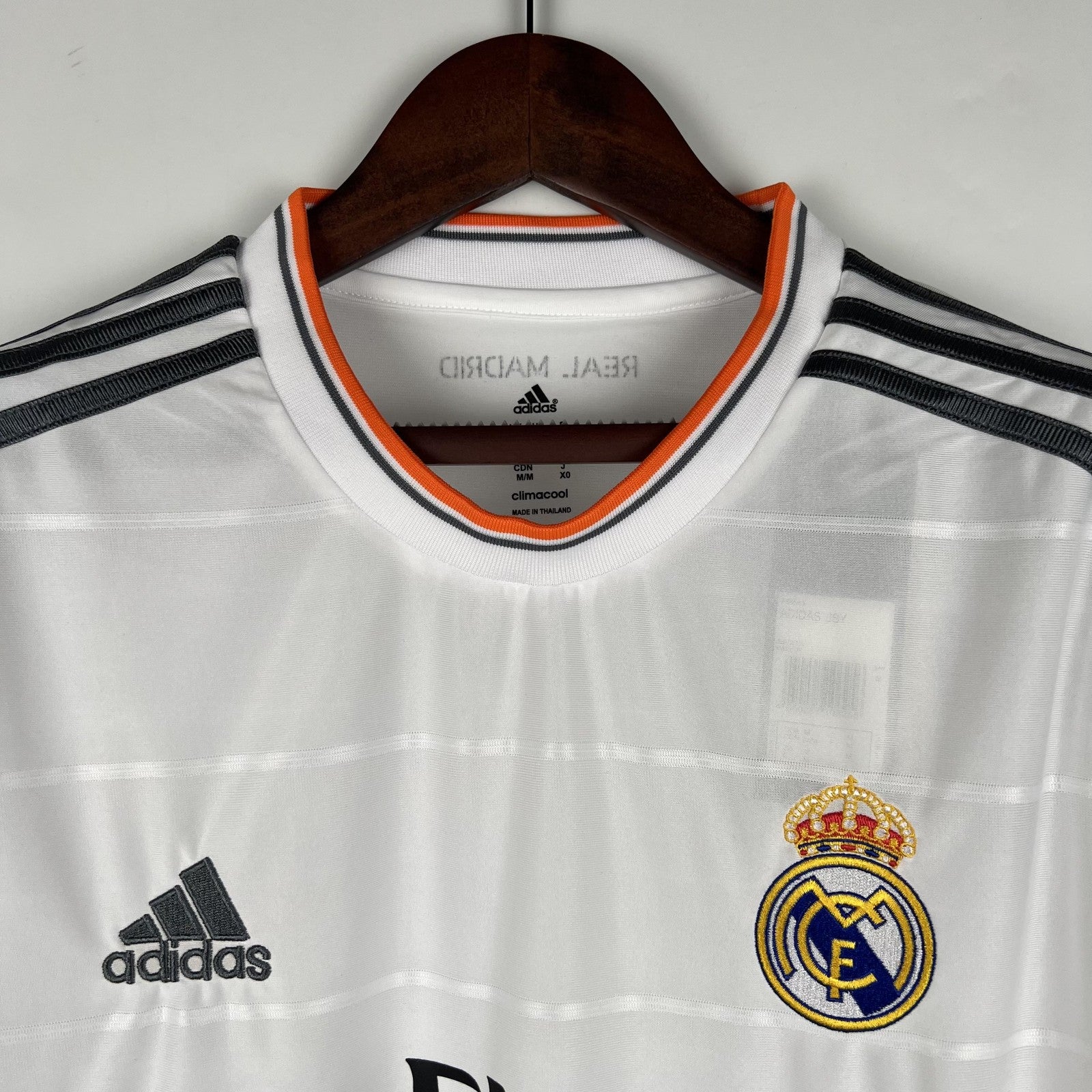 Retro Long Sleeve Real Madrid 13 14 Home