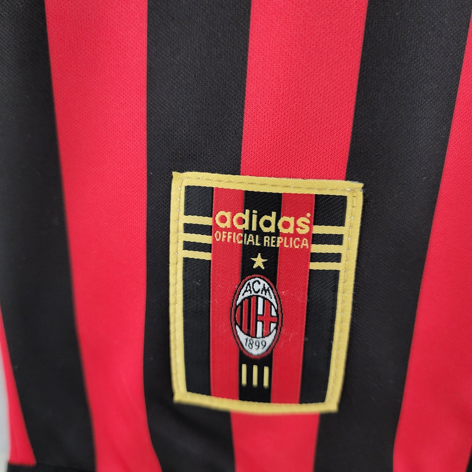 Retro Long Sleeve Ac Milan Home