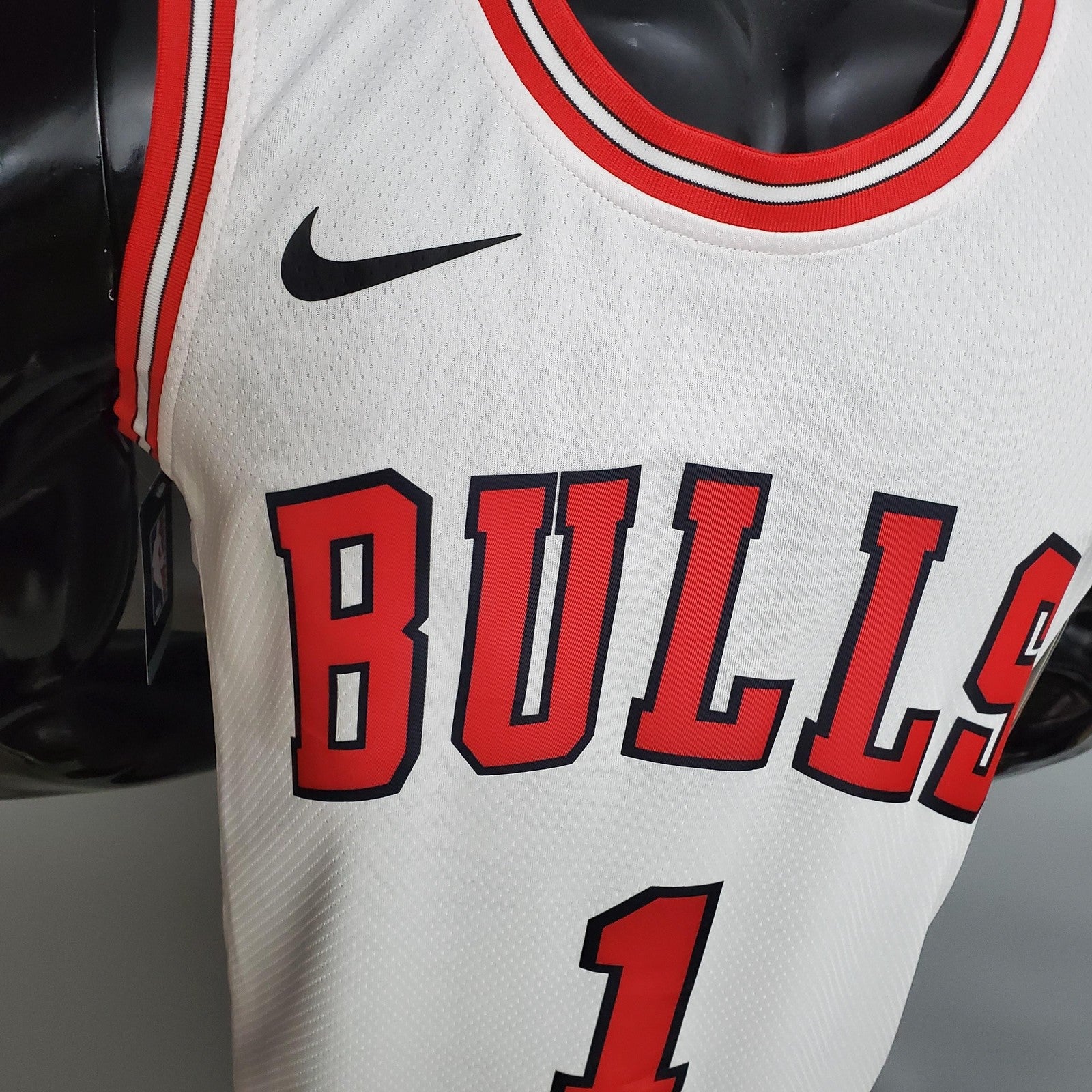 Rose #1 Chicago Bulls White Nba Jersey Nike Connect Recognition