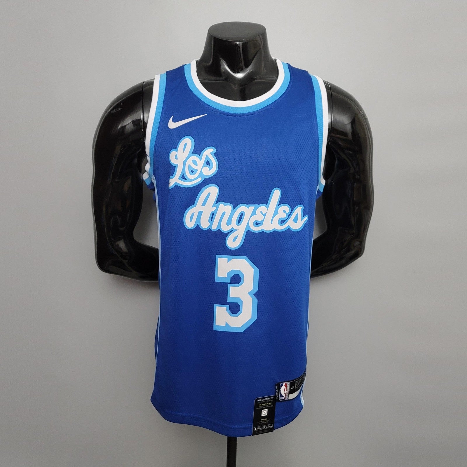 Retro Night Davis #3 Los Angeles Lakersblue Nba Jersey Nike Connect Recognition