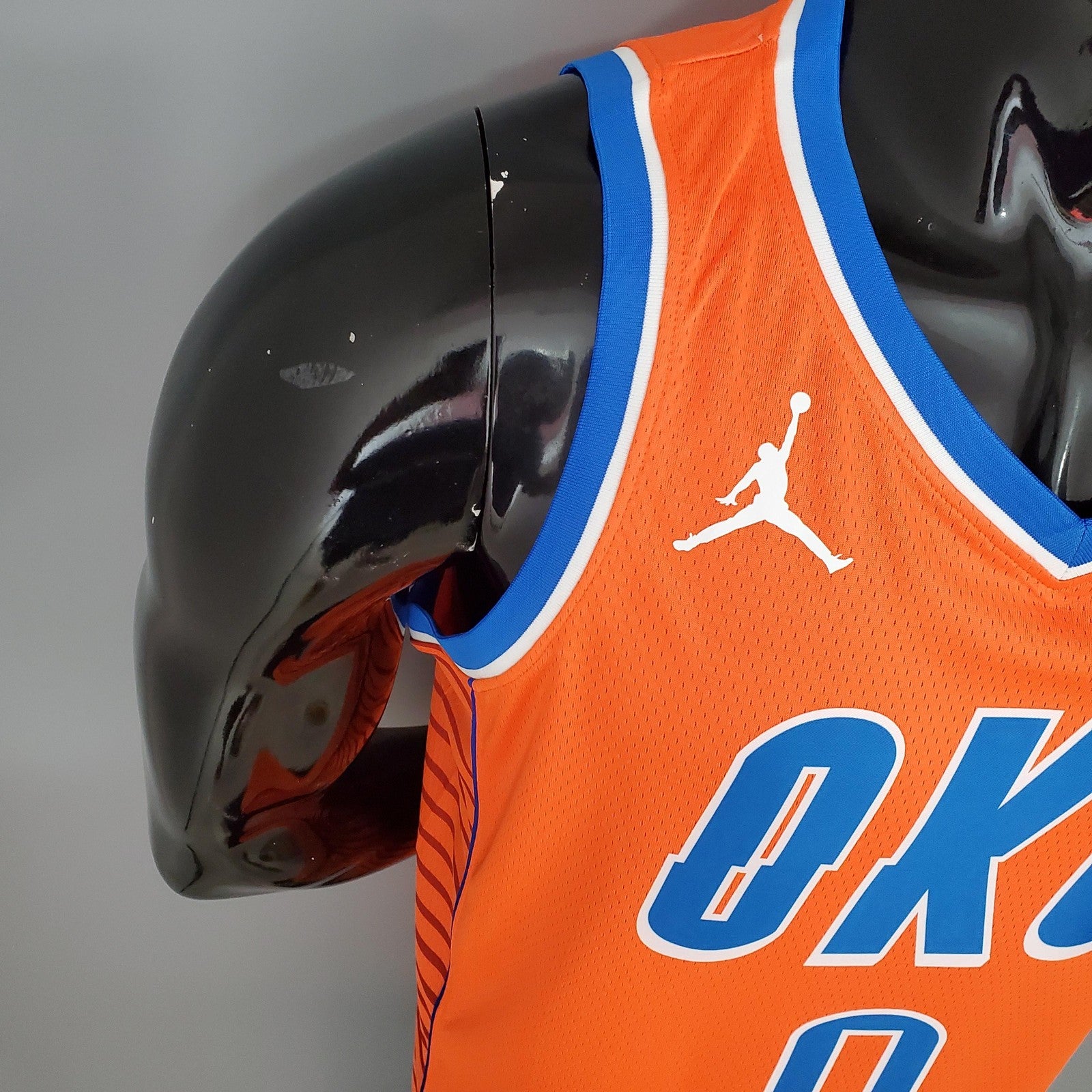 Westbrook#0 Thunder Jordan Orange Nba Jersey