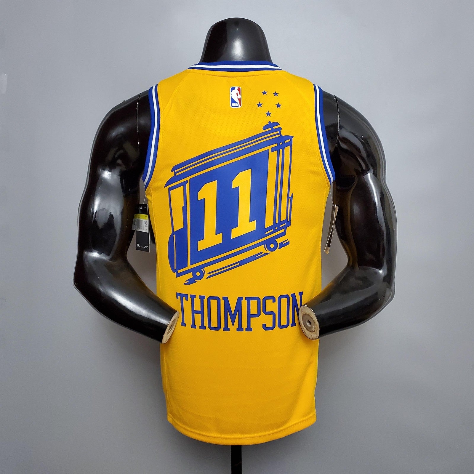 Tram Version Thompson#11 Golden State Warriors Yellow Nba Jersey