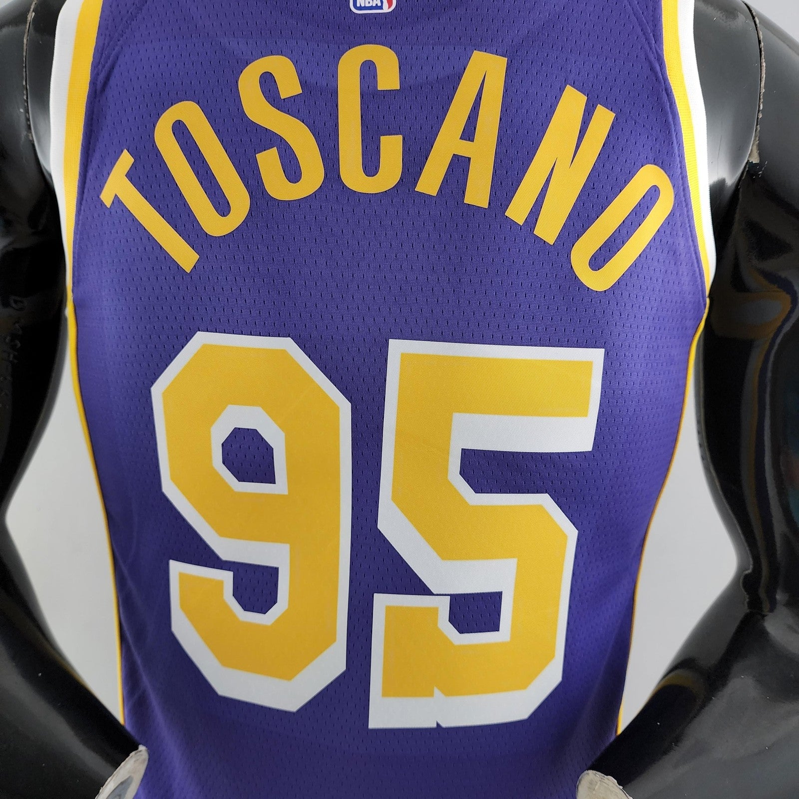 Toscano #95 Los Angeles Lakers Purple Nba Jersey