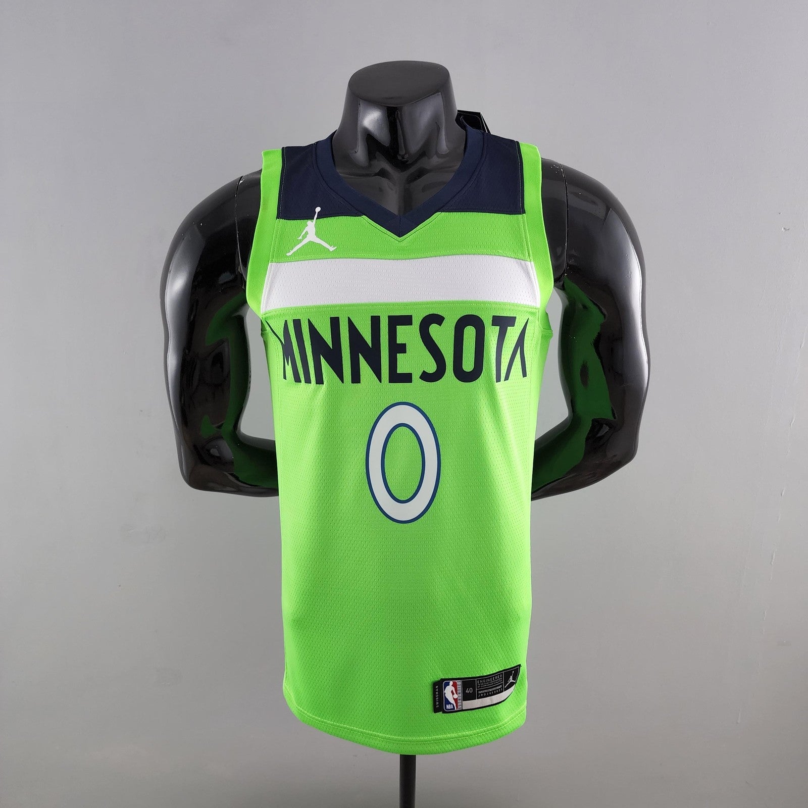 Minnesota Timberwolves Russell#0 Air Jordan Nba Jersey Blue