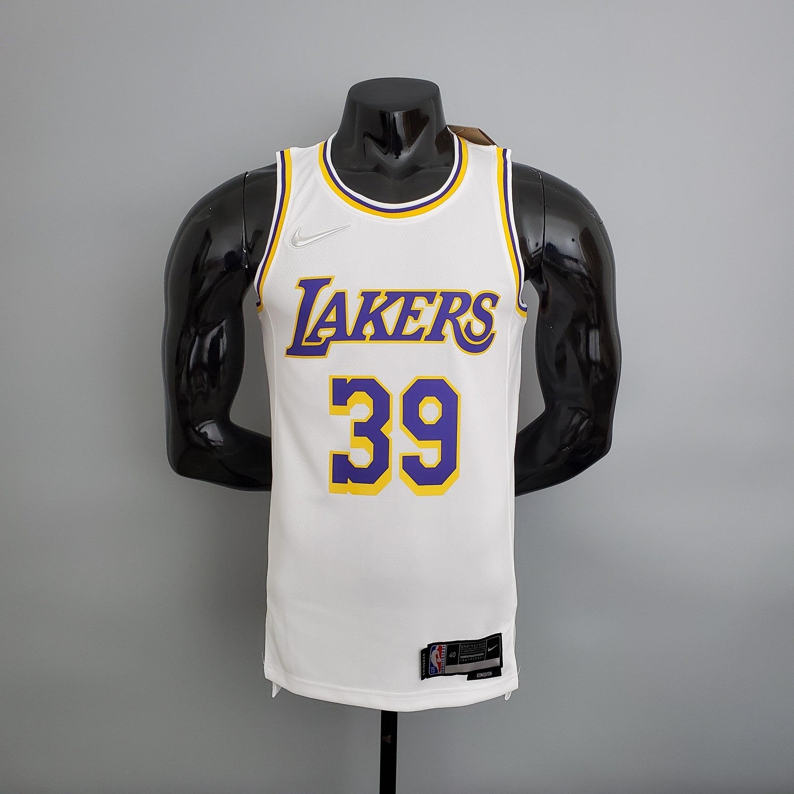 75th Anniversary Lakers White Nba Jersey