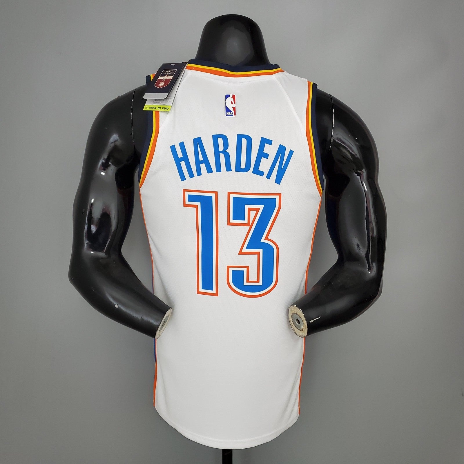 Harden#13 Thunder White Nba Jersey