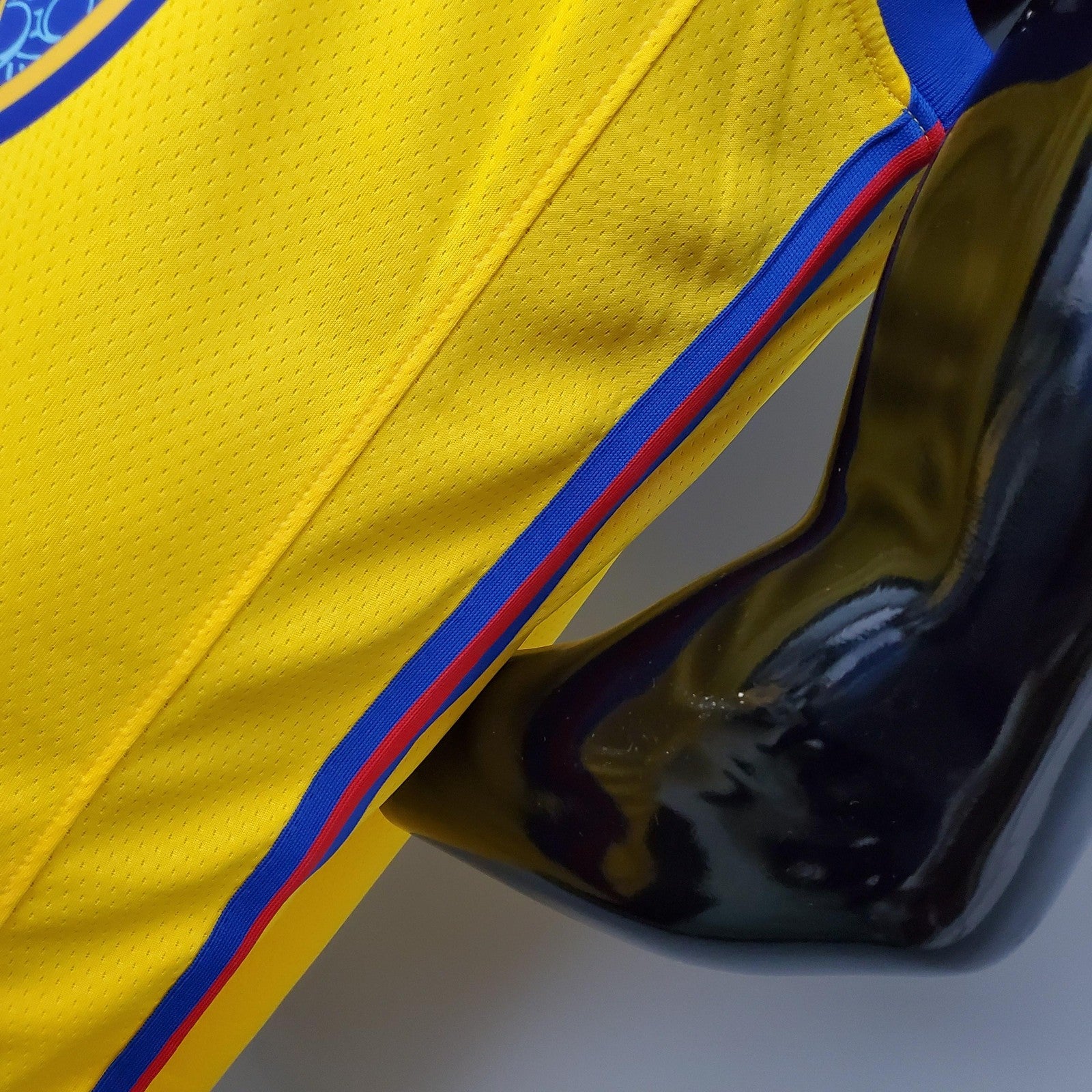 2018 Warriors#30 Chinese Dragon Robe Yellow Nba Jersey