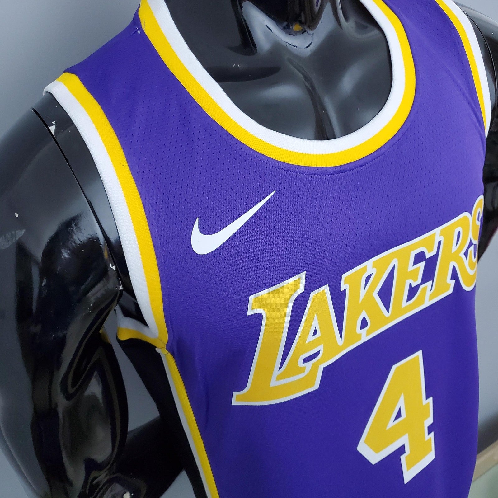 Los Angeles Lakers Rondo#4 Crew Neck Purple (flyers) Nba Jersey