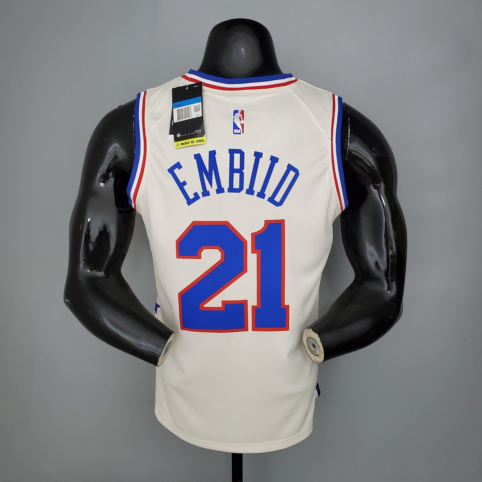 2021 Embiid#21 76ers Bonus Edition Beige Nba Jersey
