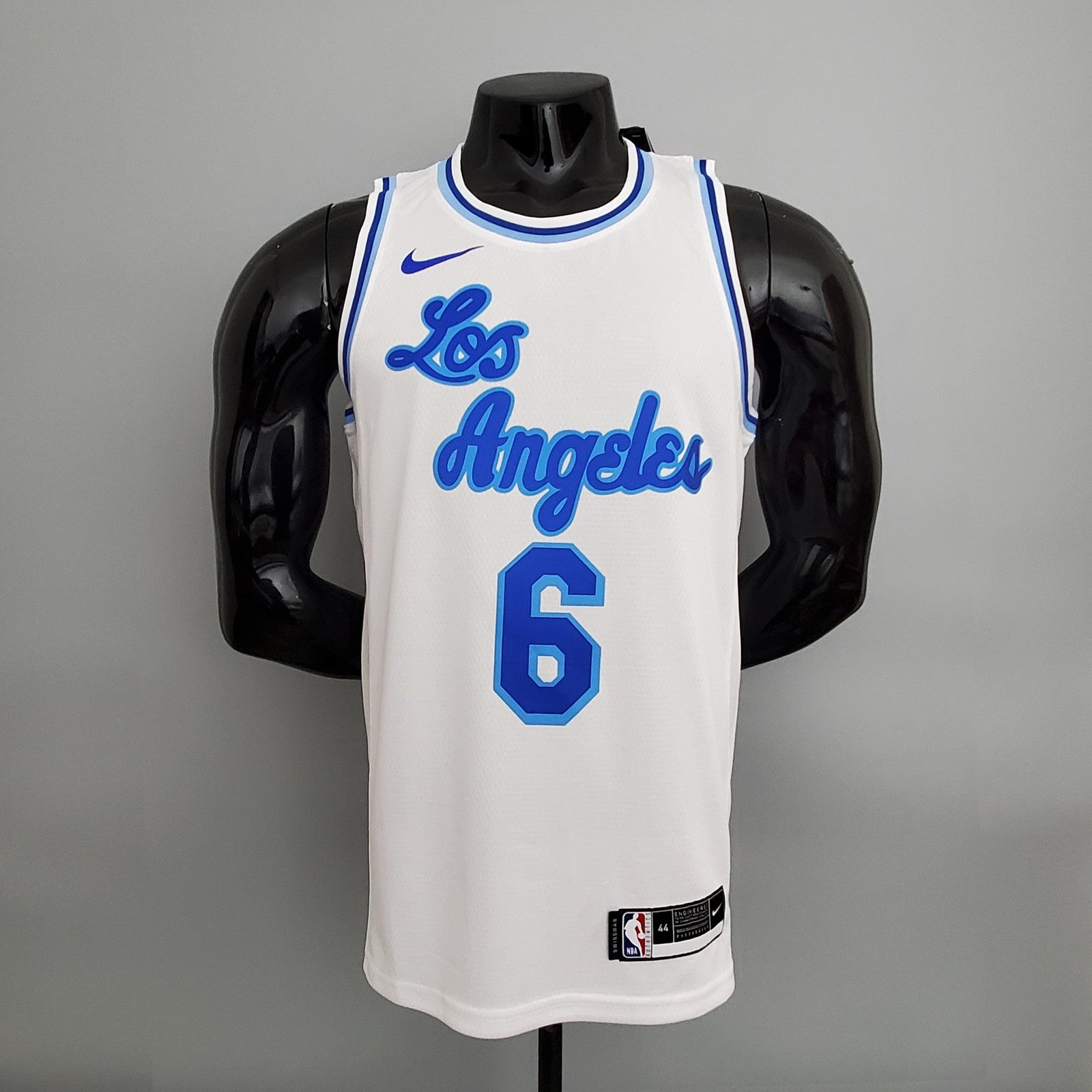 Los Angeles Lakers James#6 Latin Night (high Head) White Nba Jersey