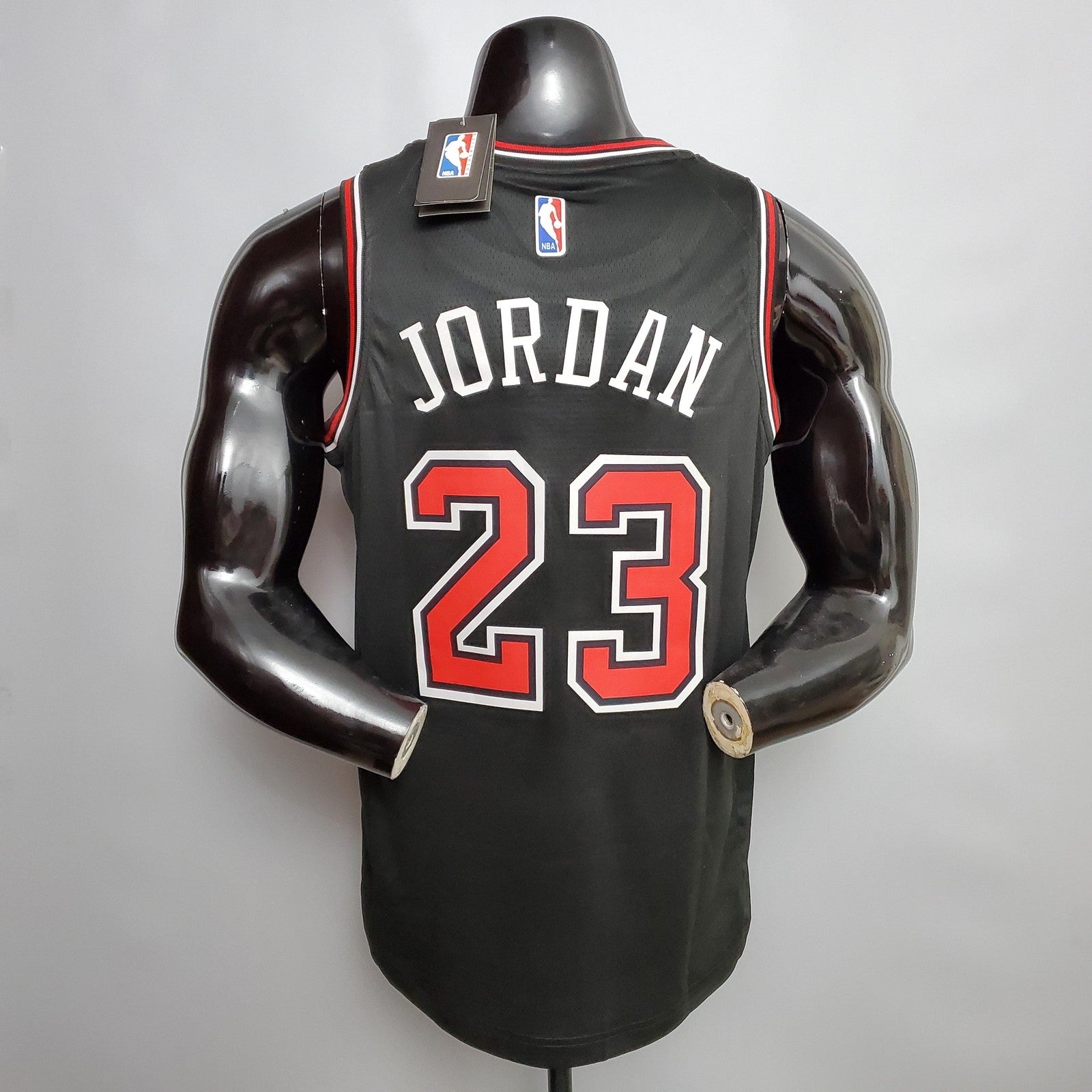 Jordan #23 Chicago Bulls Black Nba Jersey Nike Connect Recognition