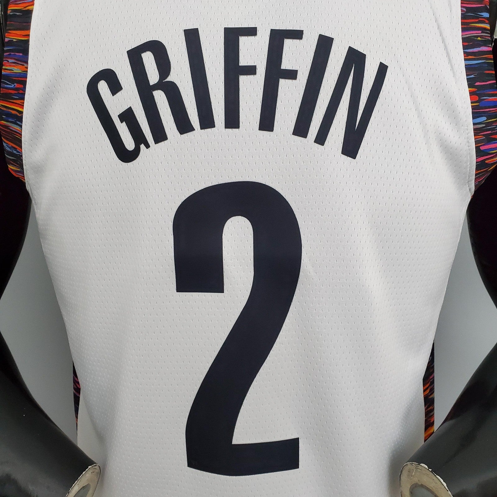 Griffin#2 Brooklyn Nets City Version White Nba Jersey
