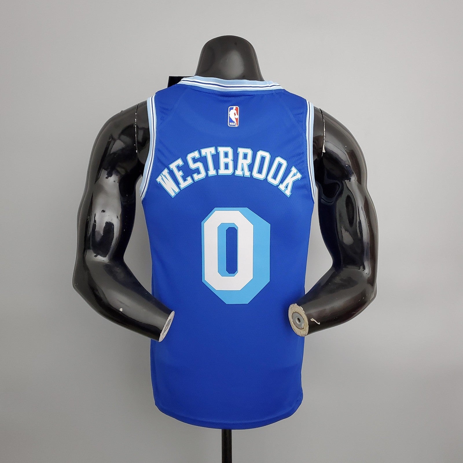 2021 Westbrook#0 Lakers Retro Blue Nba Jersey