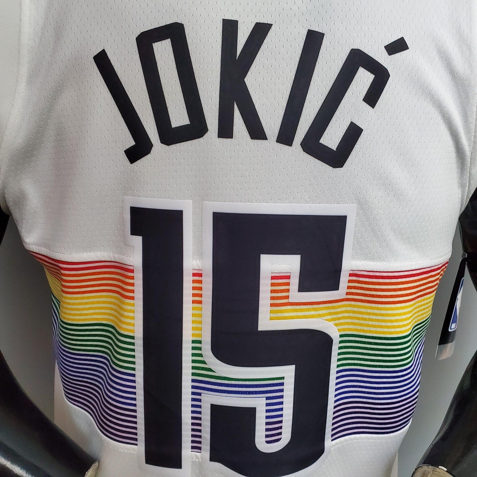 Jdkic#15 Nuggets City Edition White Jersey Nike Connect Recognition