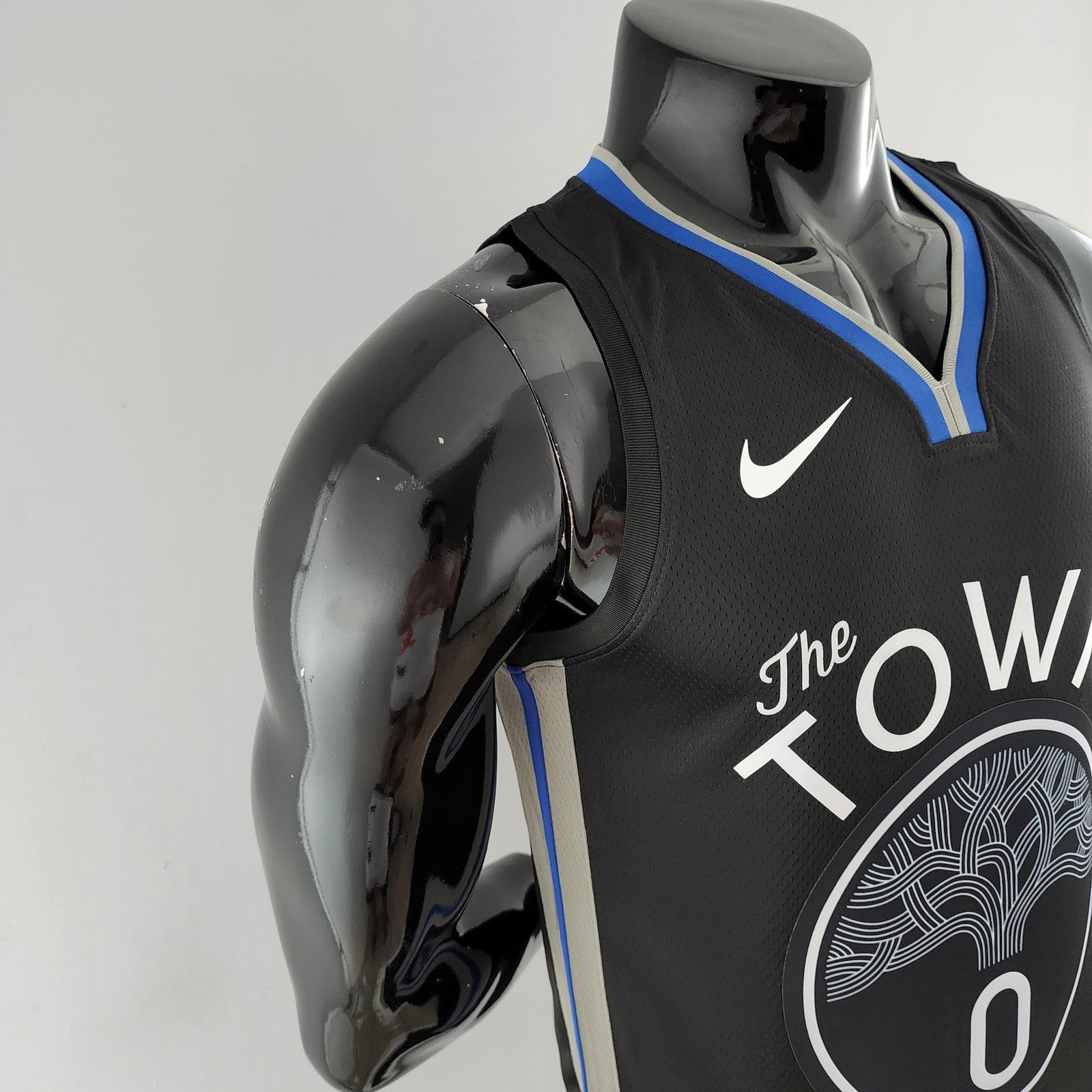 2020 Payton Ii#0 Warriors City Edition Black and Grey Nba Jersey