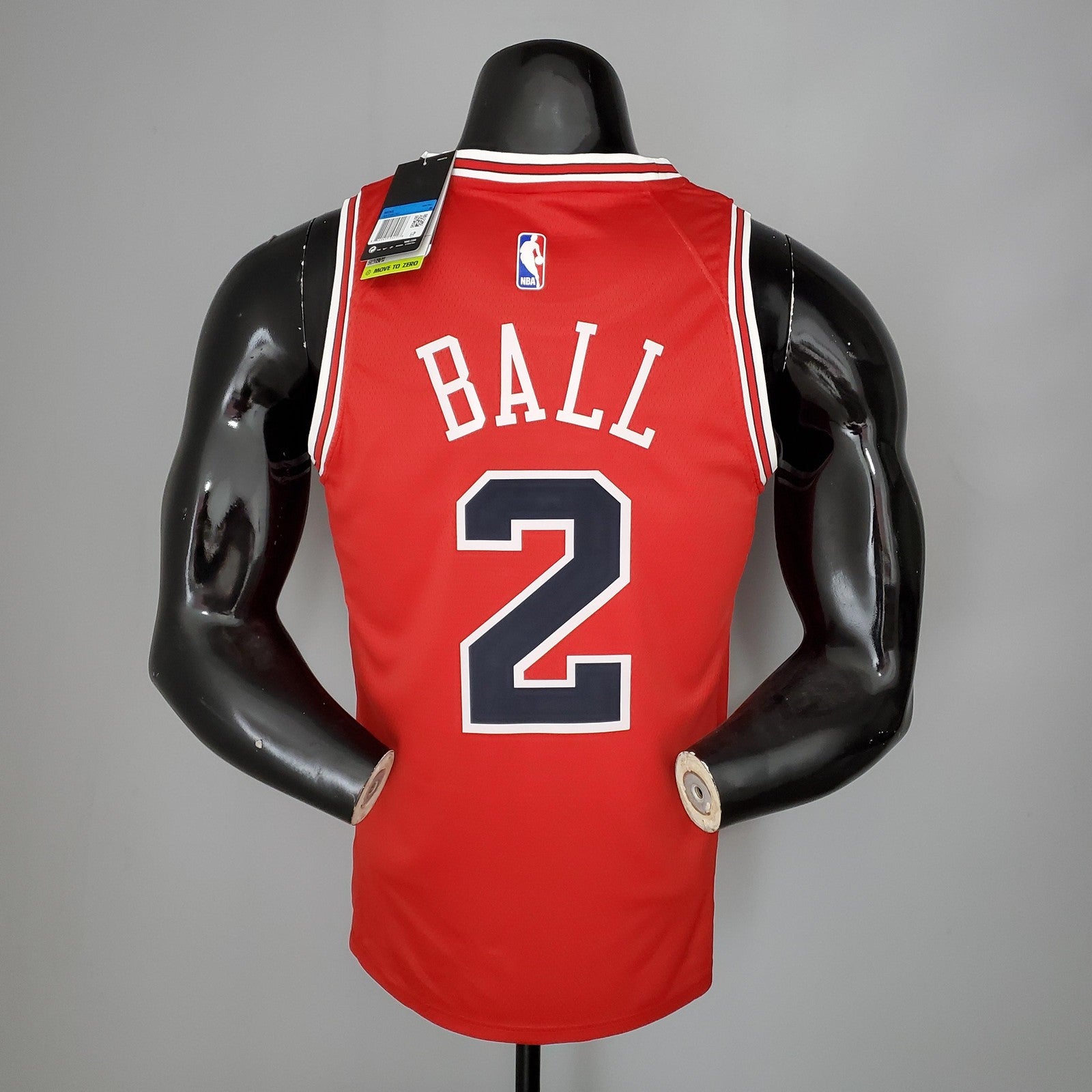 Ball#2 Chicago Bulls Red Nba Jersey