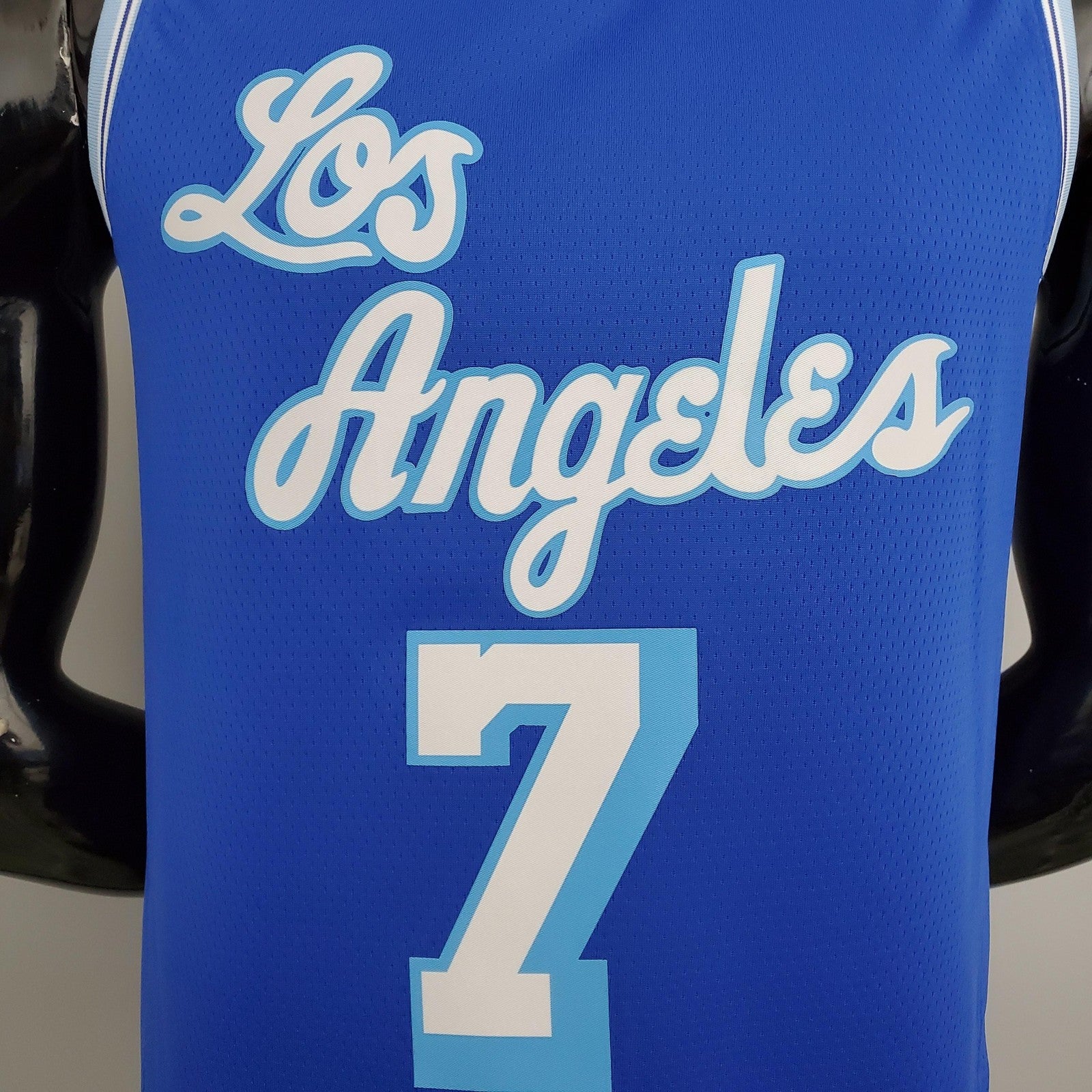 2021 Anthony#7 Lakers Retro Blue Nba Jersey