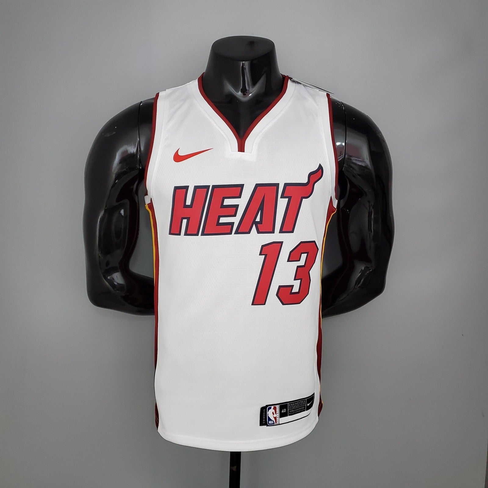 Miami Heat Adebayo#13 White Nba Jersey