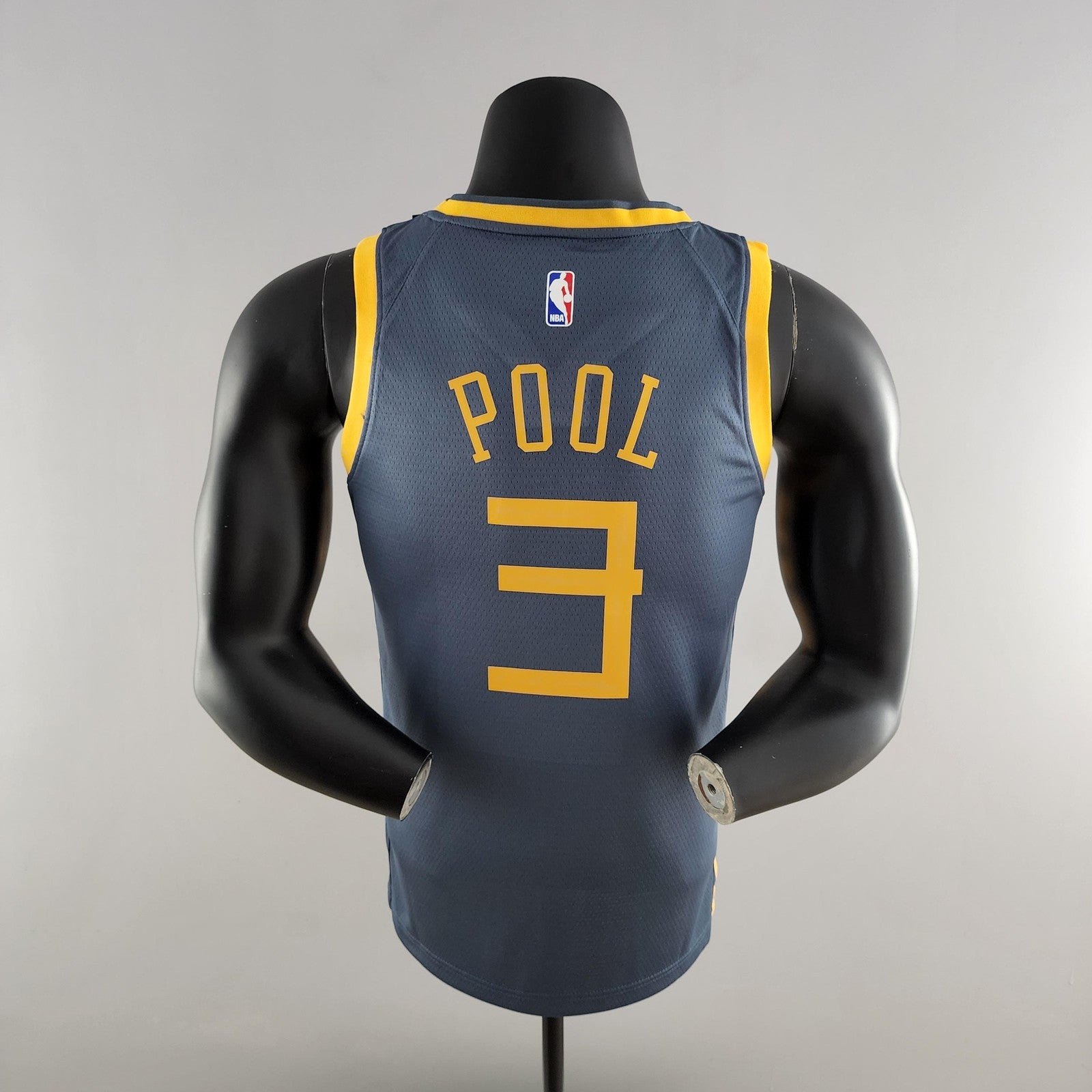 2018 Poole#3 Golden State Warriors Grey Nba Jersey