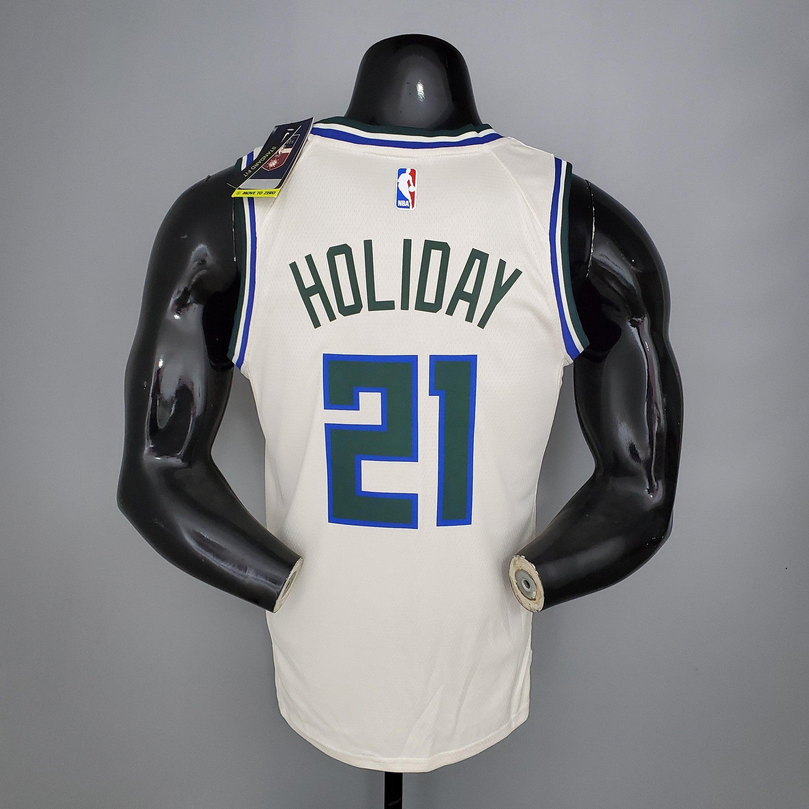 Holidoay#21 Bucks Beige Nba Jersey