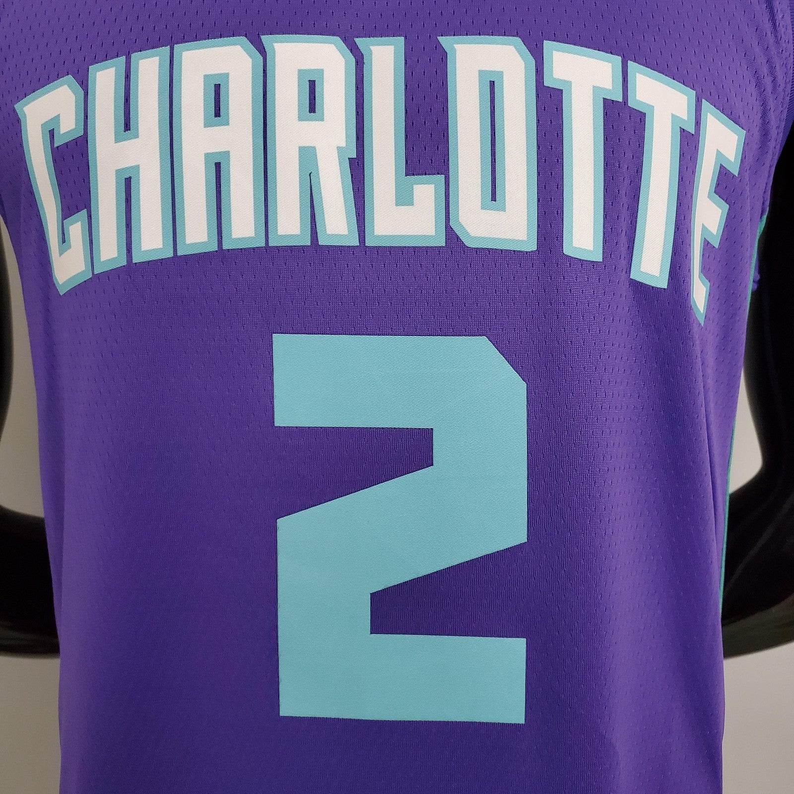 Hornets Ball#2 Purple Nba Jersey