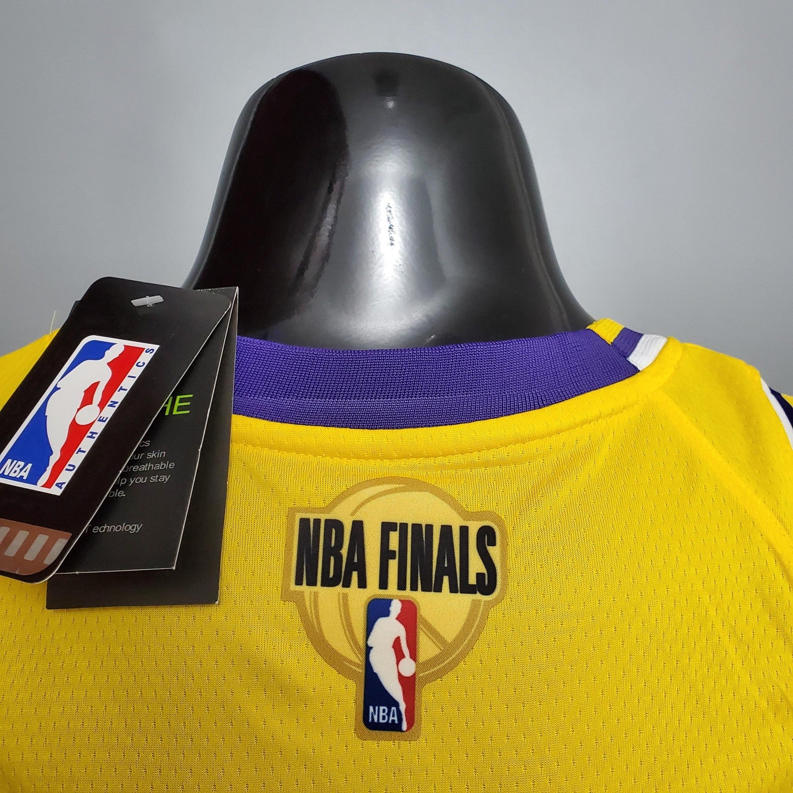 New Davis #3 Lakers Commemorative Edition Round Neck Yellow Nba Jersey