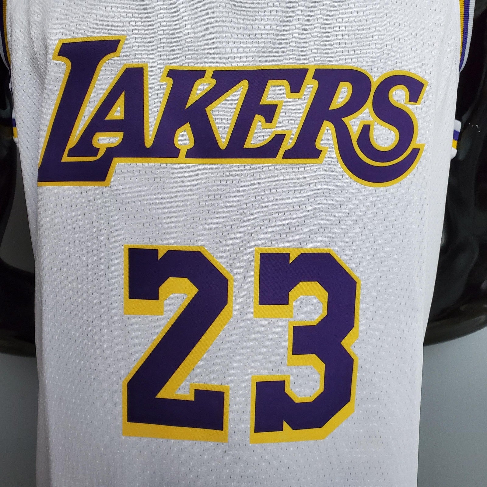 James #23 Lakers Round Neck White Nba Jersey Nike Connect Recognition