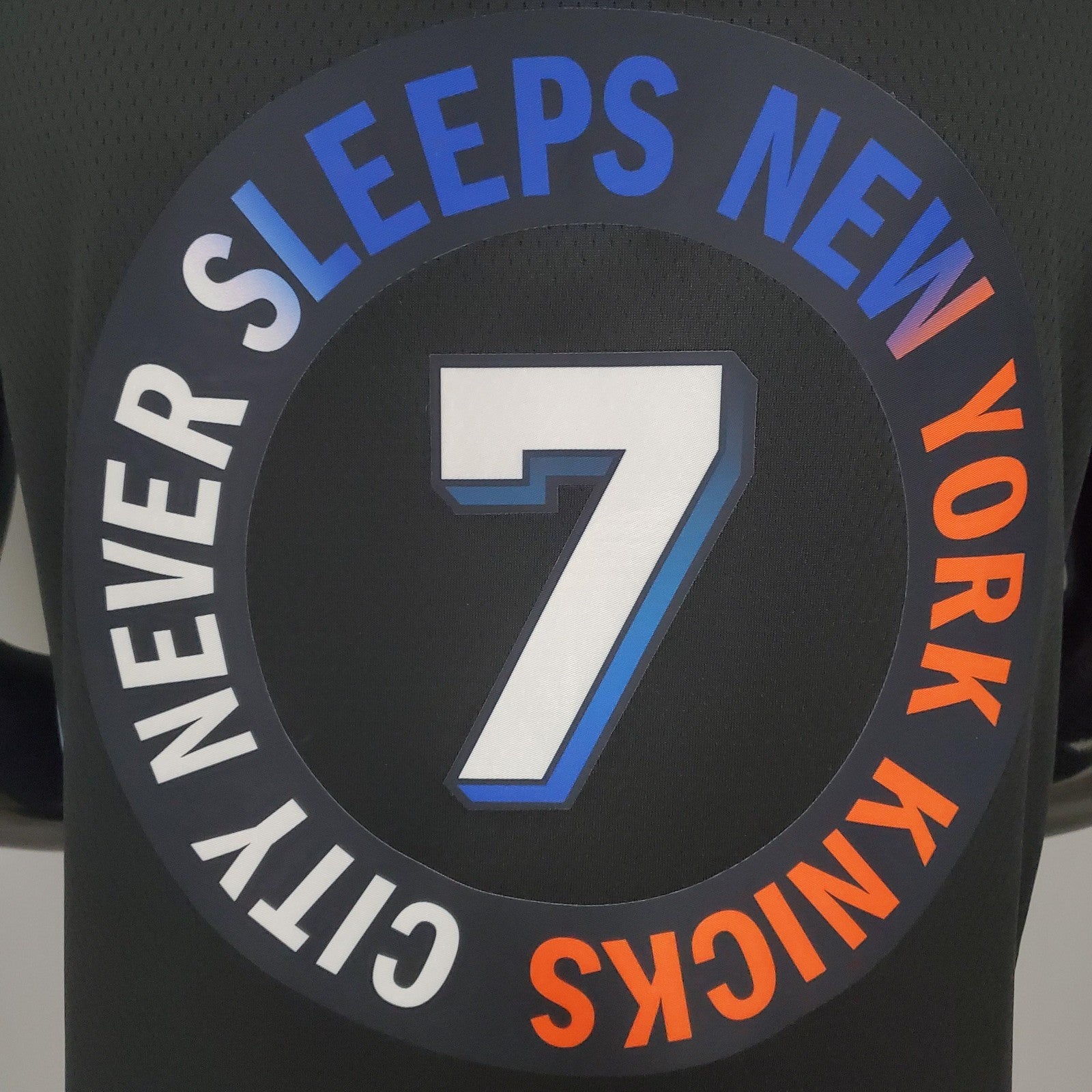 2021 Anthony#7 Knicks City Edition Black Nba Jersey