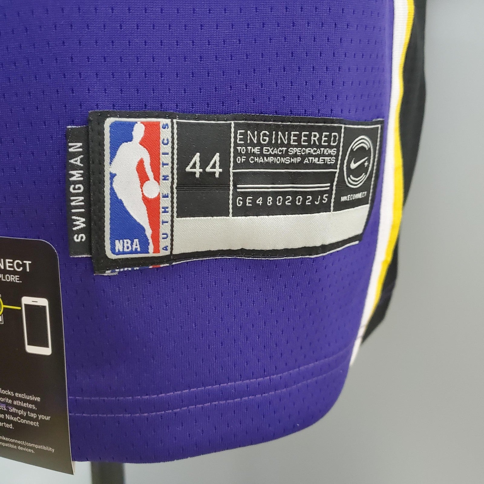 James #23 Lakers Purple Nba Jersey Nike Connect Recognition